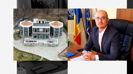 Cum arată castelul unui primar din România! E copiat după „Muzeul bântuit”, iar proprietara din acte este mama PENSIONARĂ a „vătafului” de la Câmpina