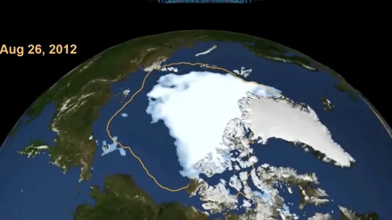 Cum se vede topirea ghețarilor din sateliții NASA. VIDEO