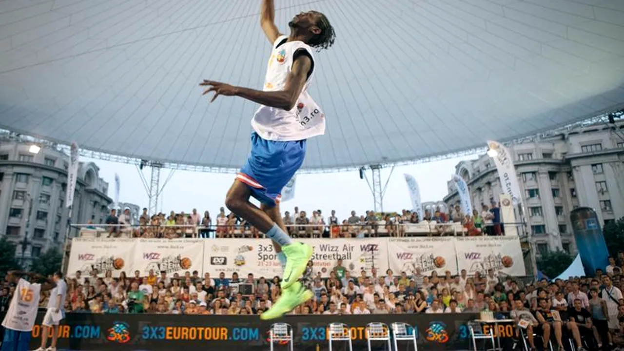 Gravitația a fost ridiculizată la Wizz Air Sport Arena Streetball