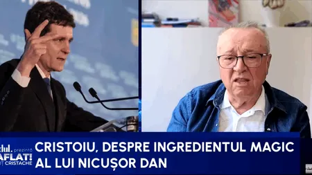 Ingredientul magic al lui Nicușor Dan. Cristoiu: Cunoaște foarte bine firea trădătoare a românilor