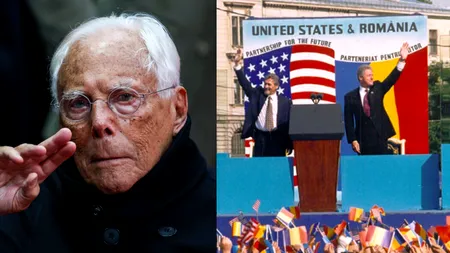 11 IULIE, calendarul zilei: Giorgio Armani împlinește 91 de ani/ Bill Clinton vizita pentru 8 ore Bucureștiul