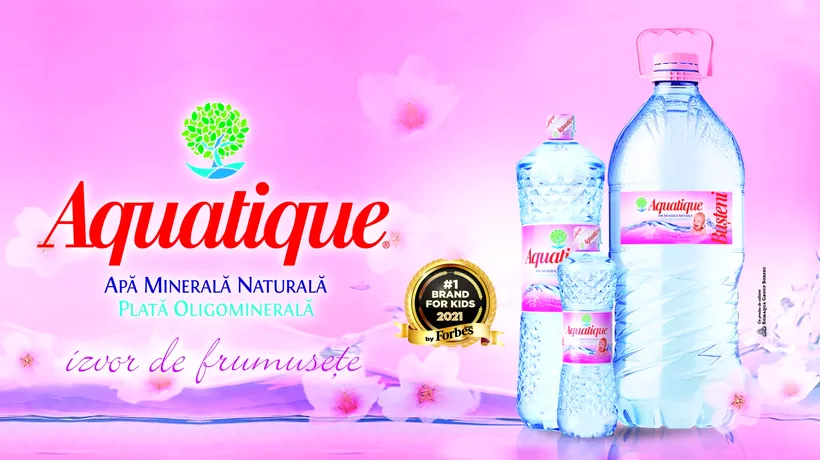 Aquatique, cel mai de încredere brand de apă minerală plată pentru copii