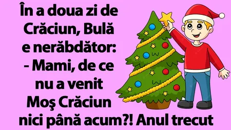 BANC | Bulă, în a doua zi de Crăciun: 
