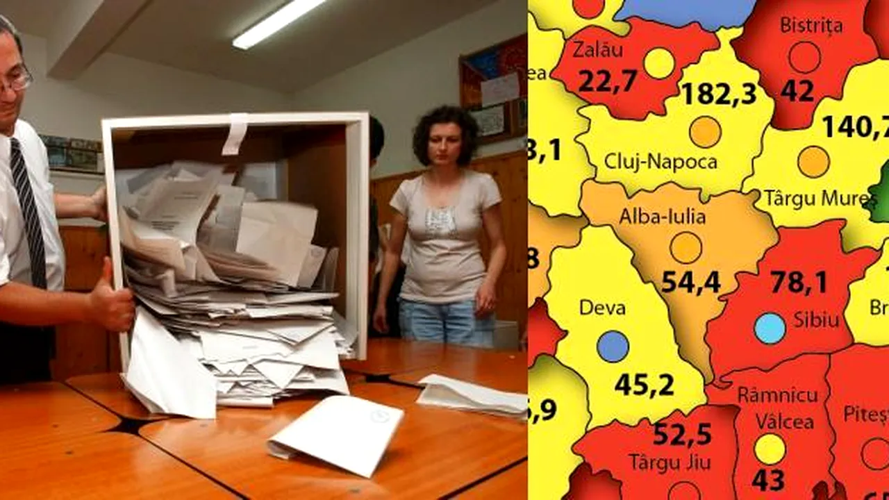 ALEGERI LOCALE 2012. Cine a câștigat cele mai valoroase primării și consilii județene din țară. HARTA partidelor care controlează cele mai mari bugete locale