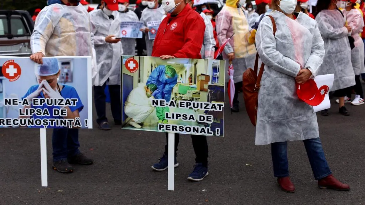 Cadrele medicale sunt disperate! Vor protesta din nou la Ministerul Finanțelor și la Parlament!