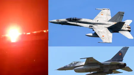 Avioanele F-16 ale Forțelor Aeriene au decolat din cauza unui obiect zburător care a pătruns în spațiul aerian al României