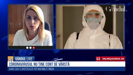 GÂNDUL LIVE. Beatrice Mahler, managerul Institutului Marius Nasta: COVID-19 este o loterie. Avem pacienți la Terapie Intensivă care nu au comorbidități | VIDEO