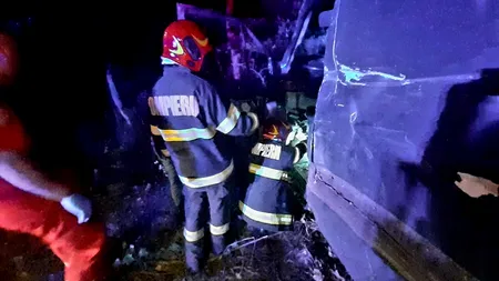 VIDEO | Șofer ÎNCĂTUȘAT de polițiști în comuna Ghimpați. Acesta nu avea permis de conducere și a fugit de la locul accidentului