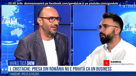 VIDEO | Ionuț Cristache: „În România, presa nu e privită ca un business decât în anumite zone minore, în care deranjul nu e foarte mare. Televiziunea își va vedea de drumul ei, cred că e loc pentru toată lumea”