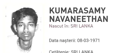 <span style='background-color: #dd9933; color: #fff; ' class='highlight text-uppercase'>ACTUALITATE</span> Criminalul fugar Navaneethan a fost recuperat de Justiție după o treime de SECOL. Cetățeanu din Sri Lanka era căutat din 1991