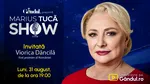 Marius Tucă Show începe luni, 31 august, de la ora 19.00, pe Gândul. Invitată: Viorica Dăncilă