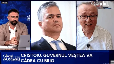Profeția lui Cristoiu: Guvernul Veștea va cădea cu brio