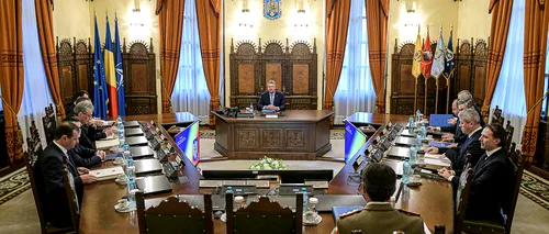 ȘEDINȚĂ. Consiliul Suprem de Apărare a Țării se reunește miercurea viitoare. Subiectele de pe ordinea de zi