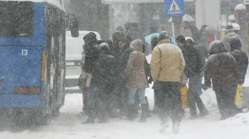 VREMEA. Cod galben de ninsori, ploi, polei și vânt, în București și 27 de județe