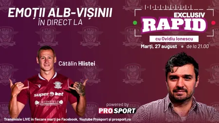 Cătălin Hlistei revine astăzi la 