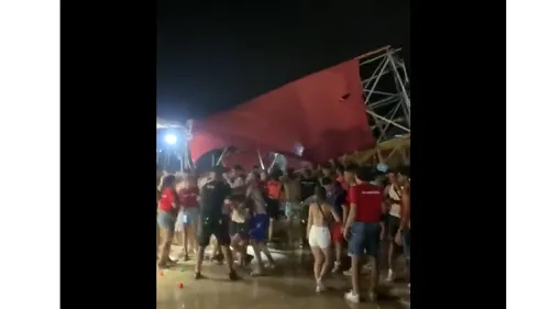 VIDEO - Cel puțin un om a murit și alți 17 au fost răniți, după ce o scenă s-a prăbușit, în timpul unui festival organizat în Spania