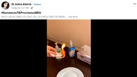 PERICOL. Avertismentul unui cunoscut medic: „Aveți grijă când utilizați gelul dezinfectat de mâini”