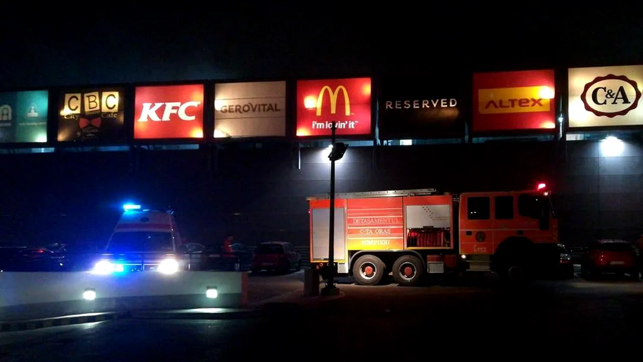 Incendiu într-un mare mall din Constanța.Toți clienții au fost evacuați