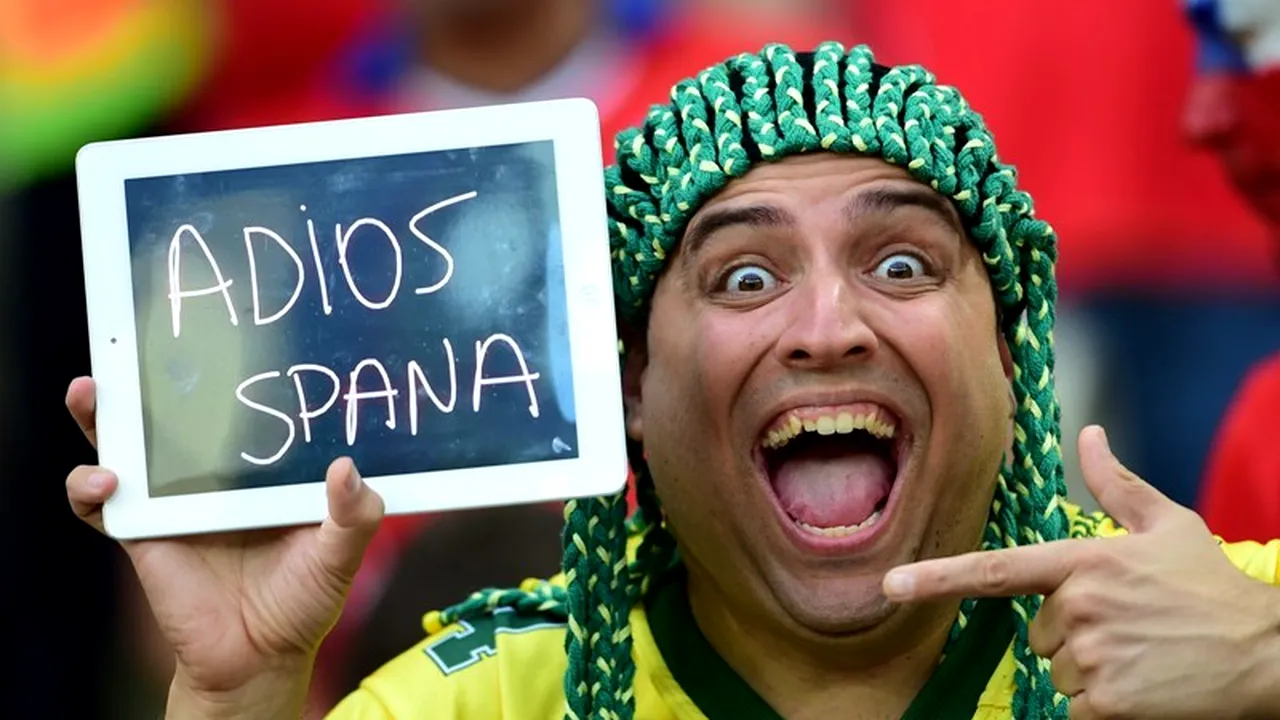 CAMPIONATUL MONDIAL 2014. Campioana mondială en-titre Spania, eliminată în grupe la CM, Olanda și Chile în optimi