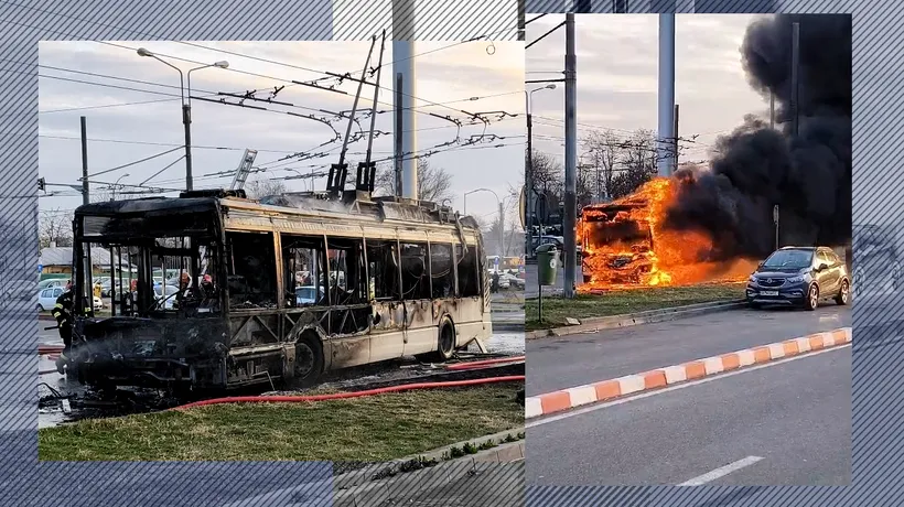 Am aflat de la ce a luat foc troleibuzul Astra de la Depoul Alexandria. Ce s-ar fi întâmplat dacă se aprindea în mers, având călători în interior