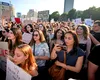 Un bărbat a AGRESAT o tânără în timpul protestului împotriva violenţei asupra femeilor:”M-am temut că o să mă lovească”