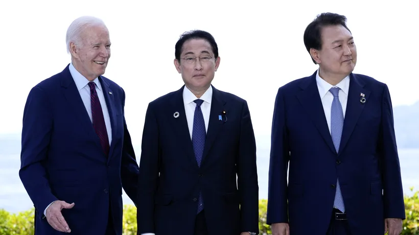 Vechii prieteni leagă relații în fața dușmanilor noi. Joe Biden i-a chemat la Camp David pe liderii Japoniei și Coreei de Sud
