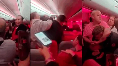 Bătaie generală la bordul unui avion care zbura pe ruta Antalya – Manchester. Ce sancțiuni au primit pasagerii implicați în conflict