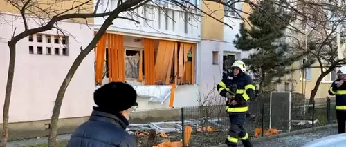 VIDEO | Explozie la un bloc din Craiova. O femeie a fost rănită și a avut nevoie de intervenția medicilor