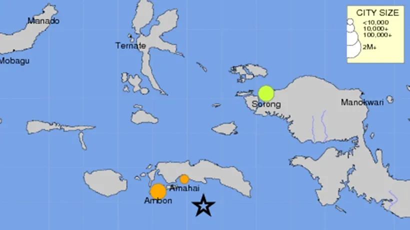 Cutremur de 6,9 grade în Indonezia