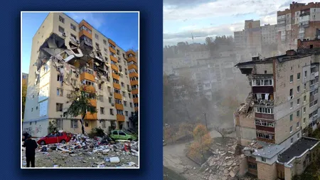 Un bloc din Ucraina a fost pulverizat la fel ca „blocul groazei” din Rahova. Coincidențe aproape neverosimile, la 700 de kilometri distanță
