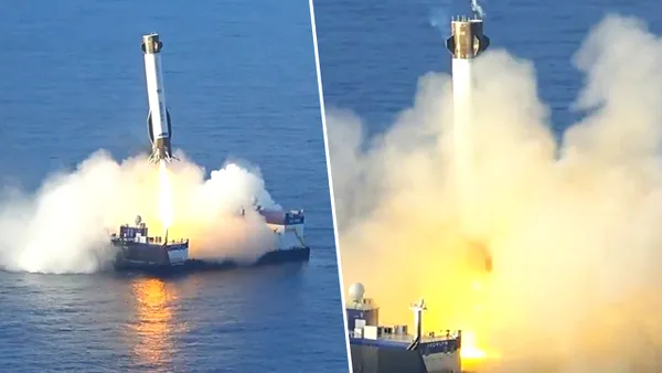 Jeff Bezos îl ajunge din urmă pe Elon Musk în cursa spațială. Racheta reutilizabilă New Glenn a aterizat cu succes, dar a comis o greșeală gravă