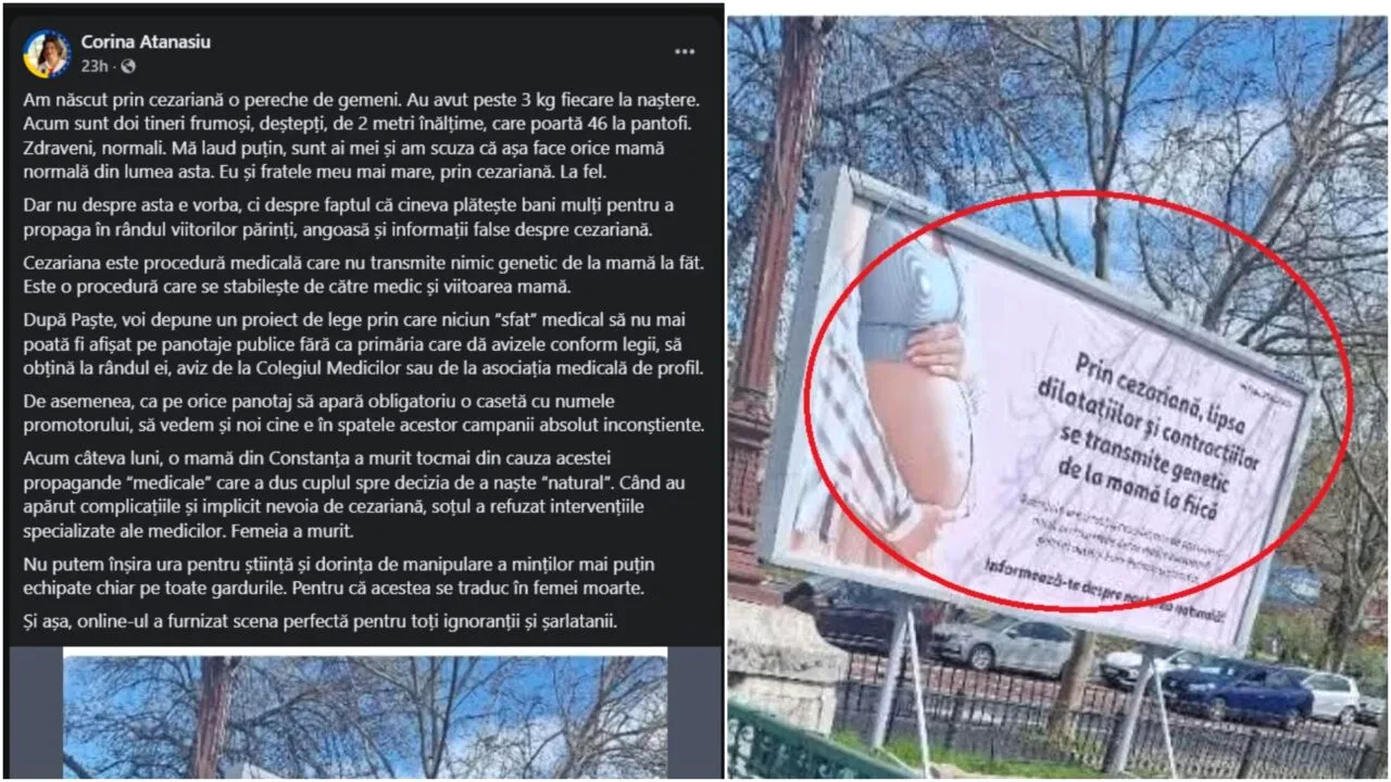 USR-ul duce la extrem lupta împotriva mesajelor ce promovează nașterea naturală. O deputată cere schimbarea legii