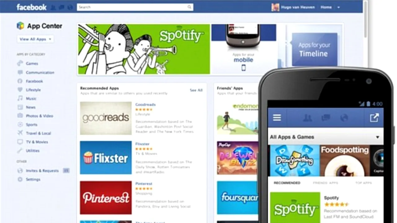 Facebook își lansează propriul magazin on-line de aplicații. Ce poți cumpăra