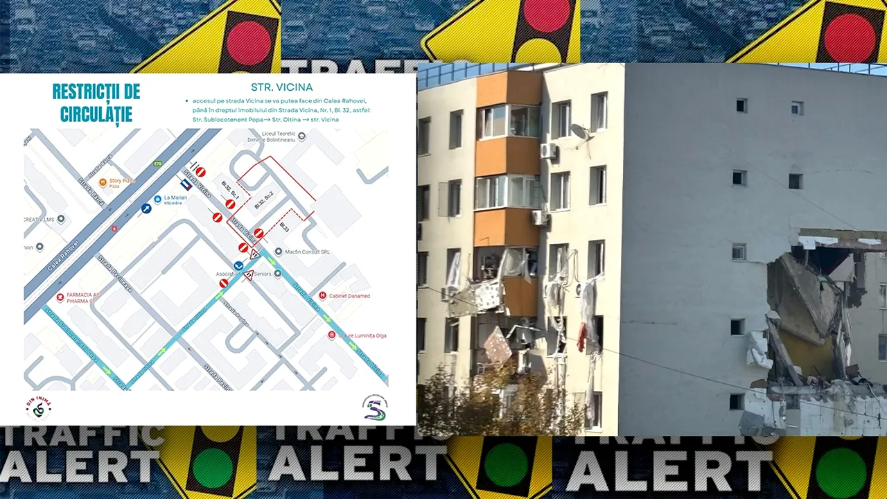 INFRASTRUCTURĂ 5: Restricții de circulație în zona Rahova, în perimetrul blocului afectat de deflagrație (P)