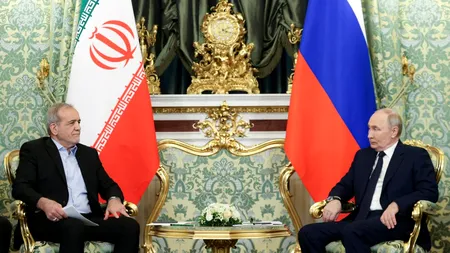 Putin și președintele Iranului poartă discuții la MOSCOVA, înaintea semnării unui acord de parteneriat strategic