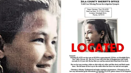 O fetiță de 13 ani din Arizona a dispărut în neant 30 de ani. În ce stare a fost găsită Christina Marie