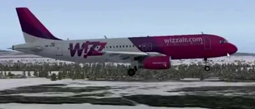 Trei aeronave ale Wizz Air survolează aeroportul Cluj așteptând redeschiderea acestuia