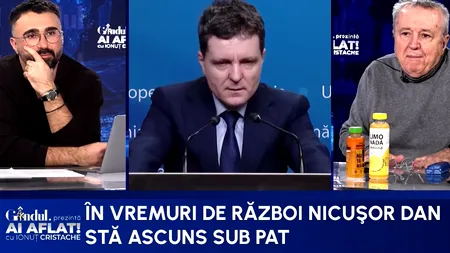 Cristoiu l-a dat dispărut pe Nicușor Dan: ”Avem un președinte care a dispărut/N-am pomenit o mai mare bulibășeală”