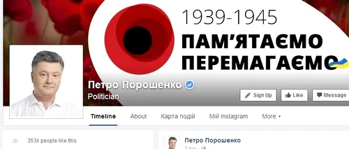 Petro Poroșenko îi cere ajutorul lui Mark Zuckerberg în conflictul cu „trolii ruși