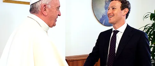 Cadoul neobișnuit pe care Zuckerberg i l-a făcut Papei Francisc