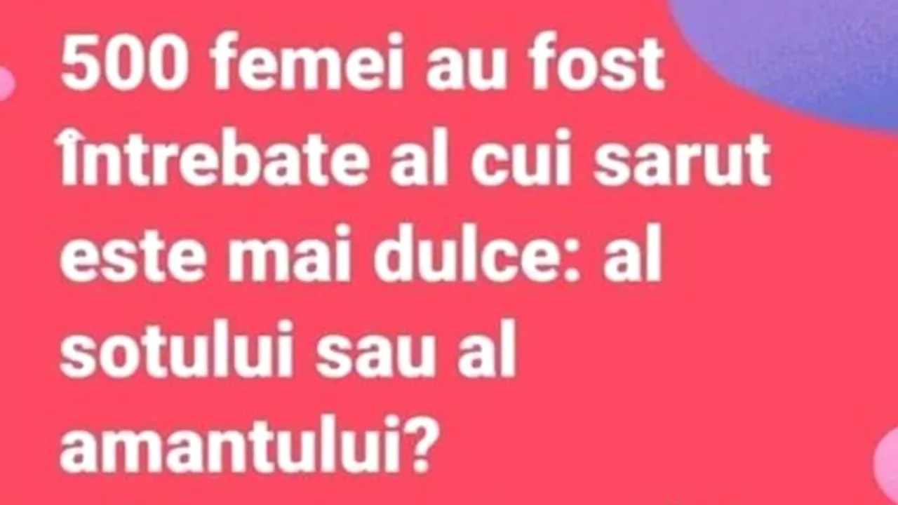 BANCUL ZILEI | Sondaj cu 500 de femei