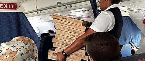 Un pilot american a comandat pizza pentru toți pasagerii din avionul său. Motivul: cursa a întârziat