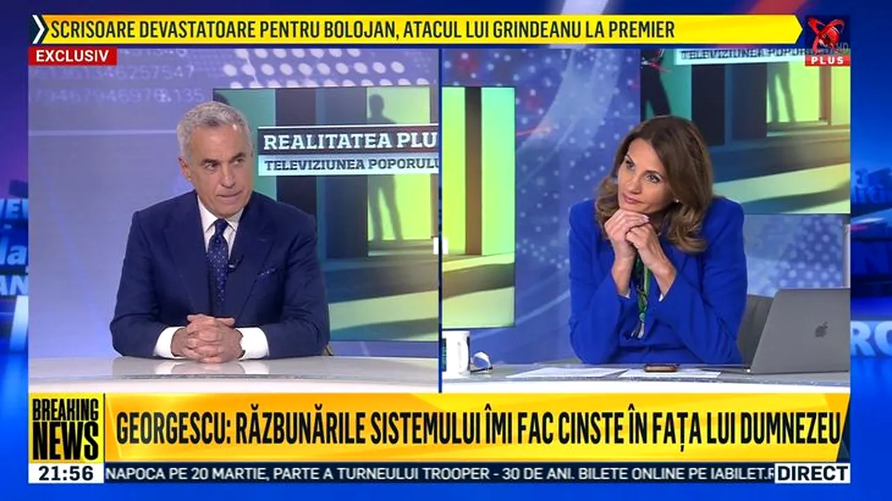 Câți români s-au uitat la interviul lui Călin Georgescu de la Realitatea TV. Emisiunea Ancăi Alexandrescu a explodat în audiențe