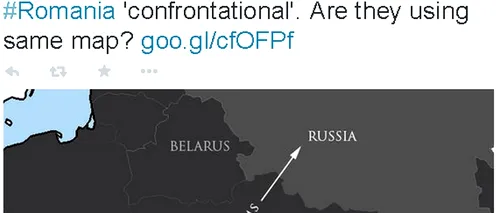 Un oficial NATO, glumă pe Twitter despre Rusia și România: ''Folosesc aceeași hartă?''