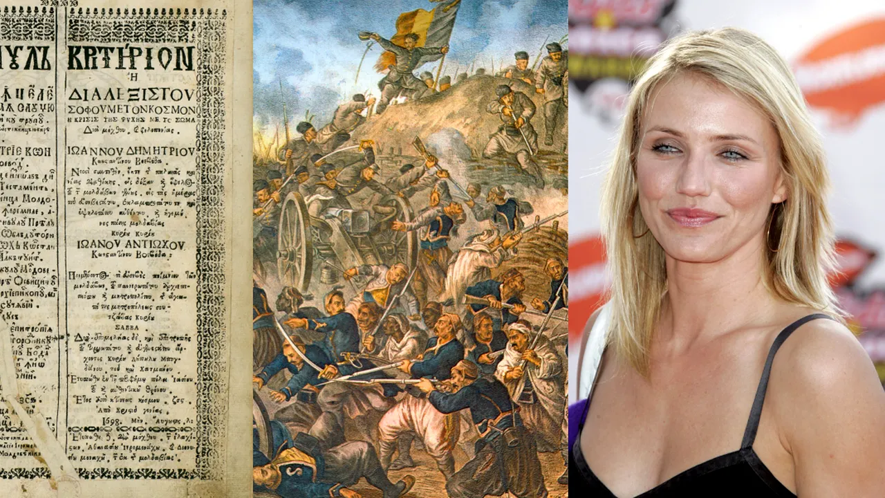30 AUGUST, calendarul zilei: Apare prima scriere filosofică românească / Asaltul armatei române la Plevna / Cameron Diaz împlinește 52 de ani