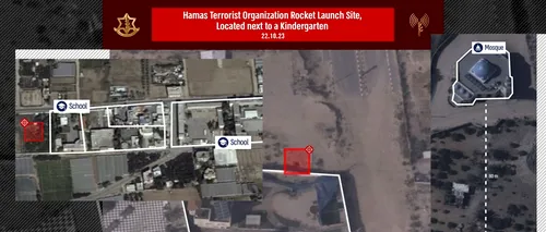 VIDEO | IDF prezintă dovezi în care susține că teroriștii Hamas lansează rachete spre Israel de lângă grădinițe, școli și moschei