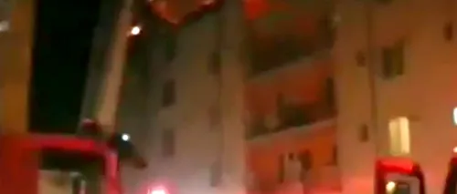 Incendiu în Bistrița: 130 de locatari ai unui bloc, evacuați