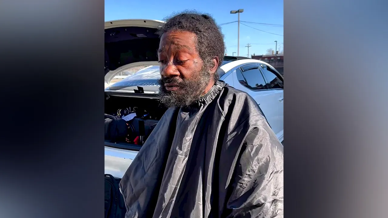 Cum s-a TRANSFORMAT un om al străzii după ce un străin i-a oferit o schimbare de look