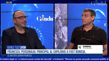 Andrei Păunescu, despre copilăria lui Adrian Păunescu: „Personajul principal a fost bunicul lui. Nu râdea niciodată, nu îi sufla nimeni în față”