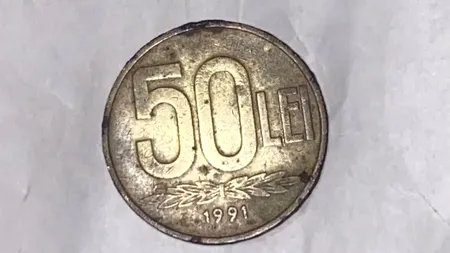 Cu câți bani se vinde acum, în 2025, celebra monedă de 50 lei din anii '90